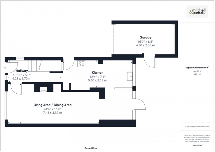 Floorplan for 4 Pennine Way, GU14